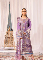 La'Hira By Bin Ilyas Embroidered Spring Lawn 3 Piece Unstitched Suit BI24LHSL-201-B
