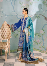La'Hira By Bin Ilyas Embroidered Spring Lawn 3 Piece Unstitched Suit BI24LHSL-202-A