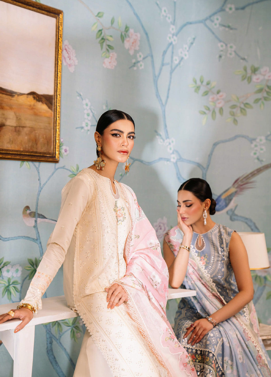 La'Hira By Bin Ilyas Embroidered Spring Lawn 3 Piece Unstitched Suit BI24LHSL-205-A La'Hira By Bin Ilyas Embroidered Spring Lawn 3 Piece Unstitched Suit BI24LHSL-205-A