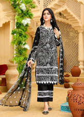 Hayaa By Humdum Embroidered Karandi Unstitched 3 Piece Suit - 05