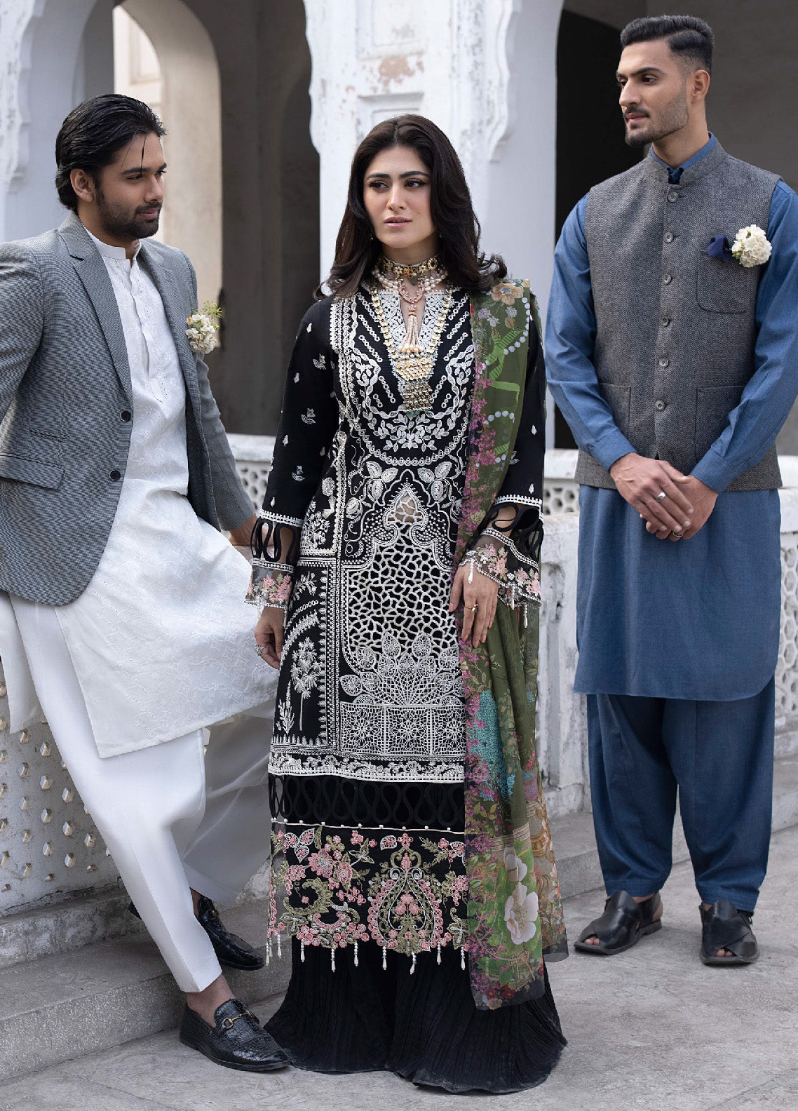 Mahrukh By Mahnur Luxury Lawn 3 Piece Unstitched Suit M24MLL-CAMELIA Mahrukh By Mahnur Luxury Lawn 3 Piece Unstitched Suit M24MLL-CAMELIA