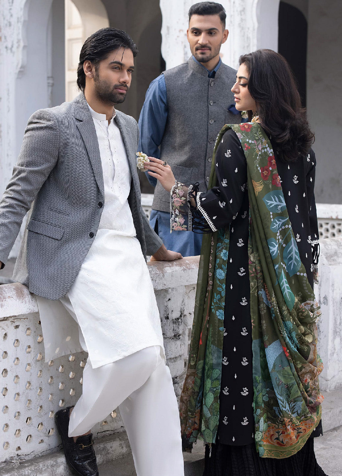 Mahrukh By Mahnur Luxury Lawn 3 Piece Unstitched Suit M24MLL-CAMELIA Mahrukh By Mahnur Luxury Lawn 3 Piece Unstitched Suit M24MLL-CAMELIA