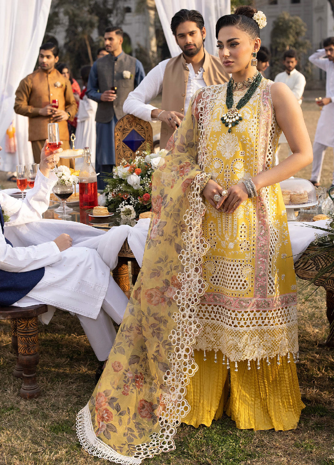 Mahrukh By Mahnur Luxury Lawn 3 Piece Unstitched Suit M24MLL-DELIA Mahrukh By Mahnur Luxury Lawn 3 Piece Unstitched Suit M24MLL-DELIA