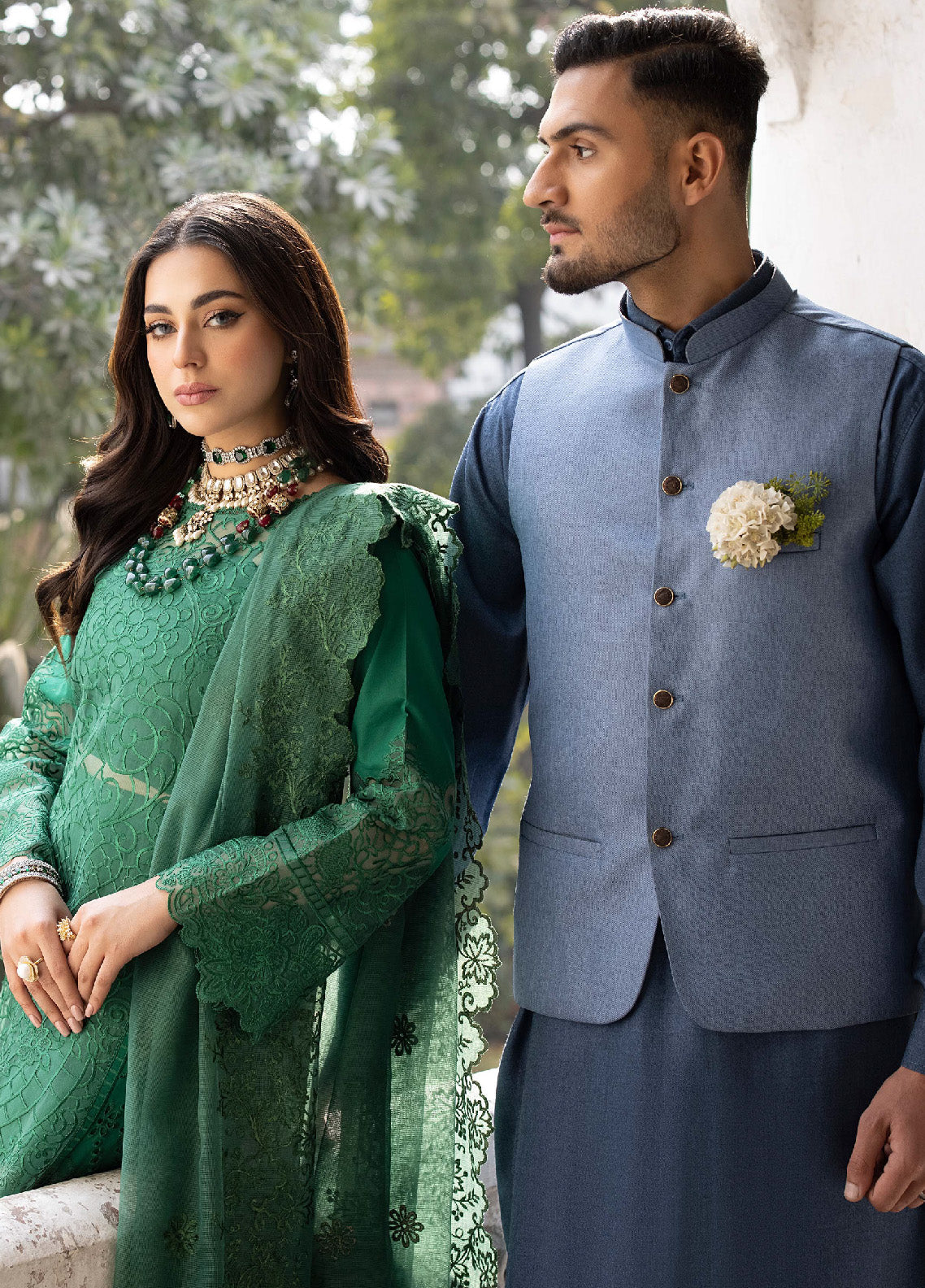 Mahrukh By Mahnur Luxury Lawn 3 Piece Unstitched Suit M24MLL-EMERALD Mahrukh By Mahnur Luxury Lawn 3 Piece Unstitched Suit M24MLL-EMERALD