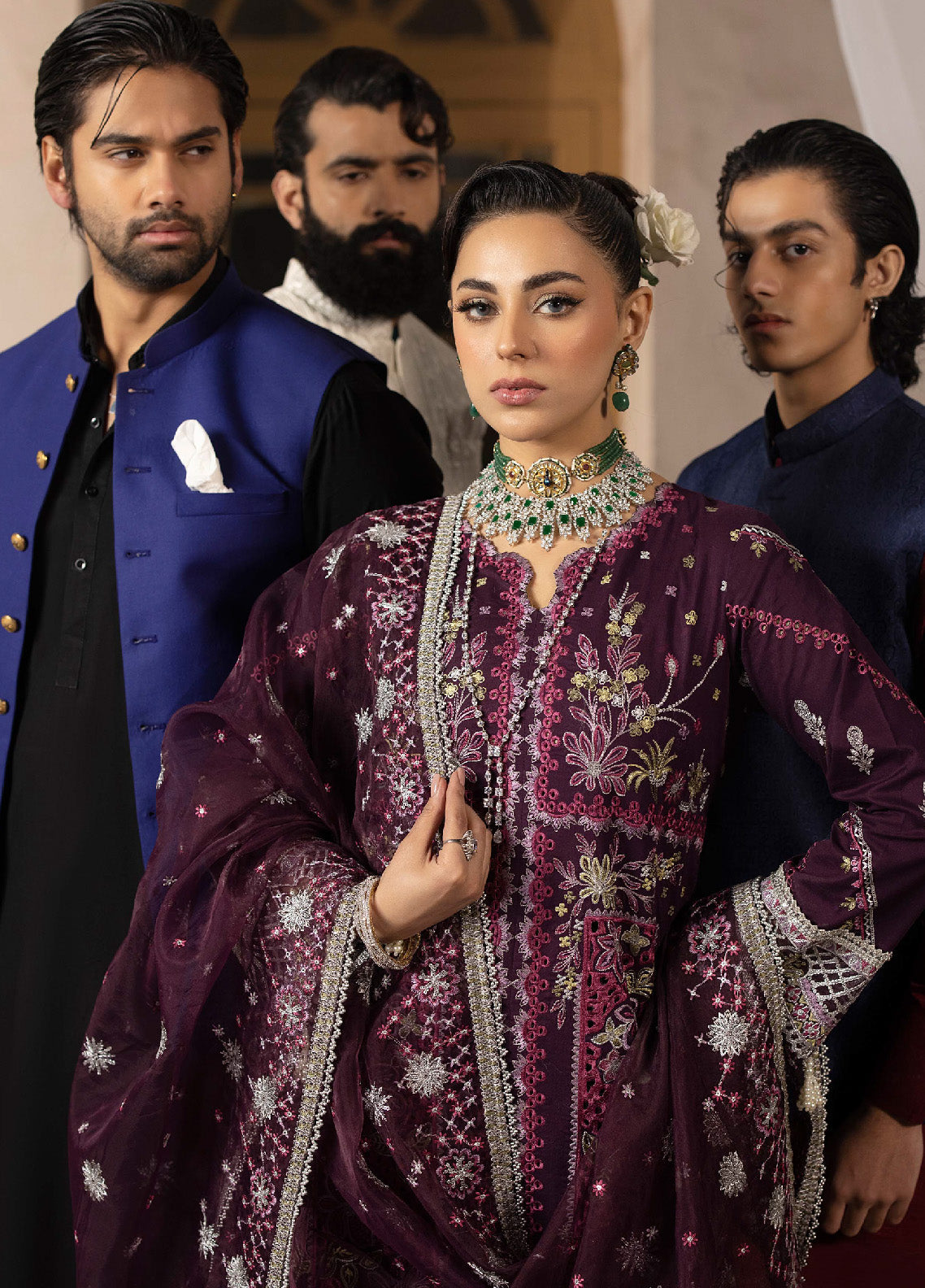Mahrukh By Mahnur Luxury Lawn 3 Piece Unstitched Suit M24MLL-ESME Mahrukh By Mahnur Luxury Lawn 3 Piece Unstitched Suit M24MLL-ESME