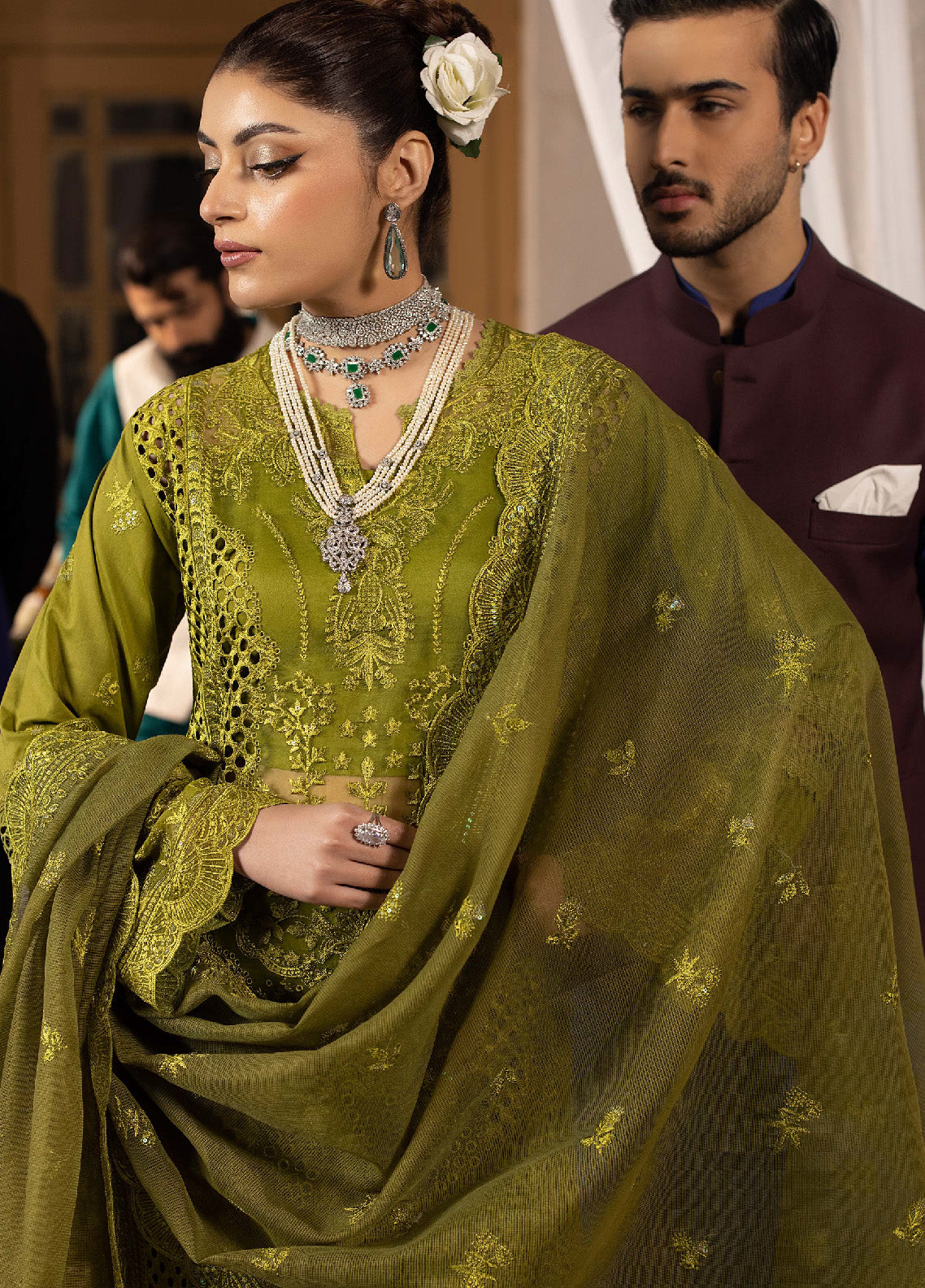 Mahrukh By Mahnur Luxury Lawn 3 Piece Unstitched Suit M24MLL-MALVA Mahrukh By Mahnur Luxury Lawn 3 Piece Unstitched Suit M24MLL-MALVA