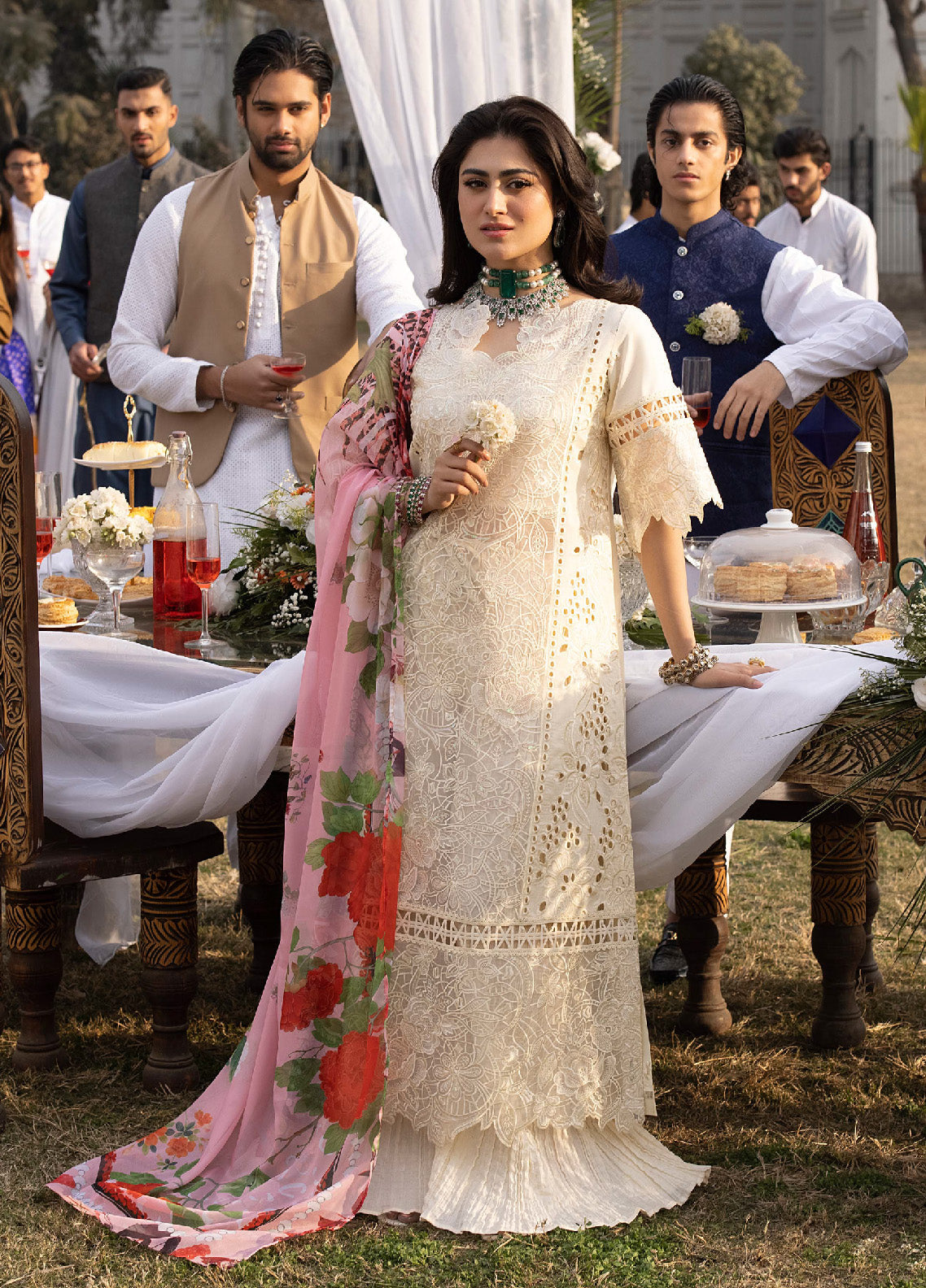 Mahrukh By Mahnur Luxury Lawn 3 Piece Unstitched Suit M24MLL-OPAL Mahrukh By Mahnur Luxury Lawn 3 Piece Unstitched Suit M24MLL-OPAL