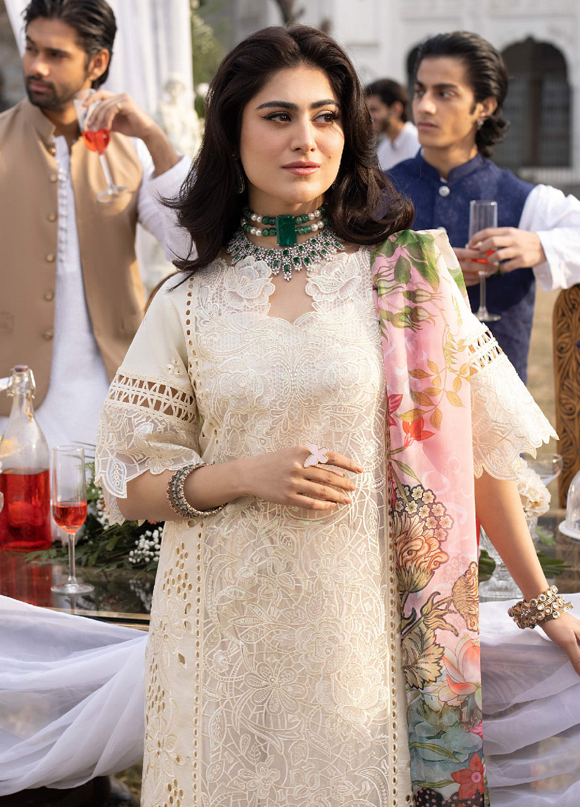 Mahrukh By Mahnur Luxury Lawn 3 Piece Unstitched Suit M24MLL-OPAL Mahrukh By Mahnur Luxury Lawn 3 Piece Unstitched Suit M24MLL-OPAL