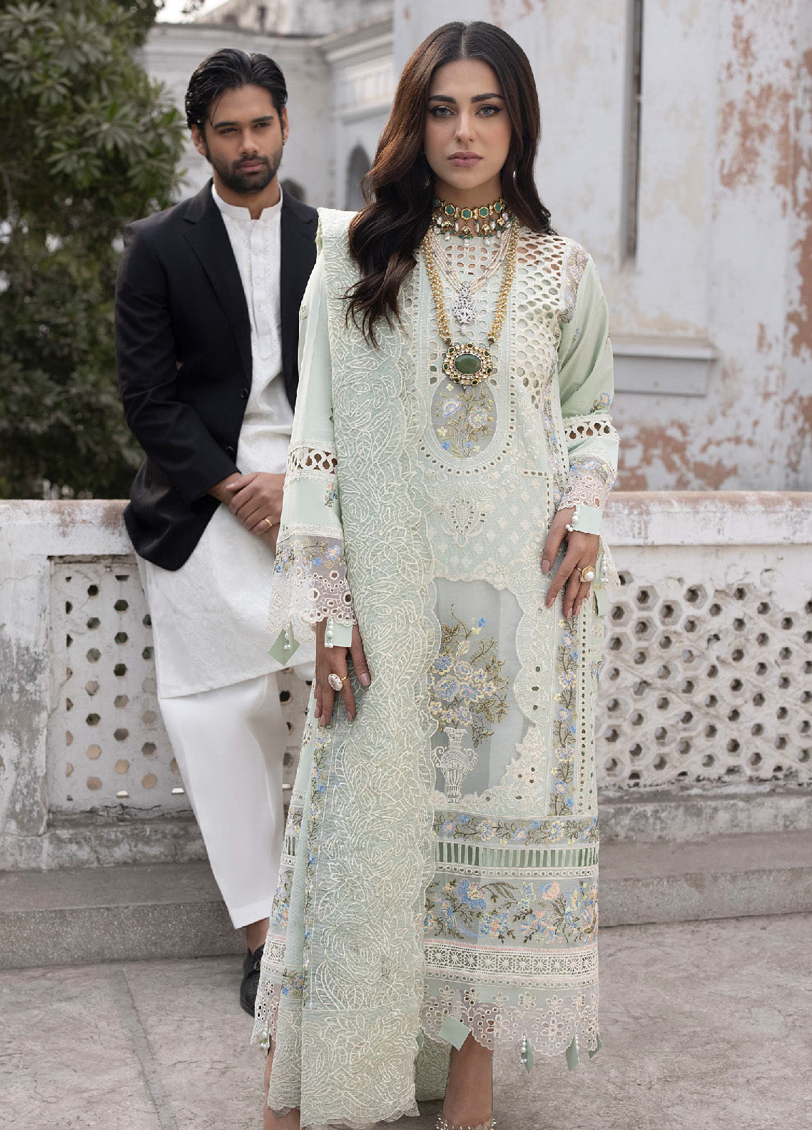 Mahrukh By Mahnur Luxury Lawn 3 Piece Unstitched Suit M24MLL-SELINA Mahrukh By Mahnur Luxury Lawn 3 Piece Unstitched Suit M24MLL-SELINA