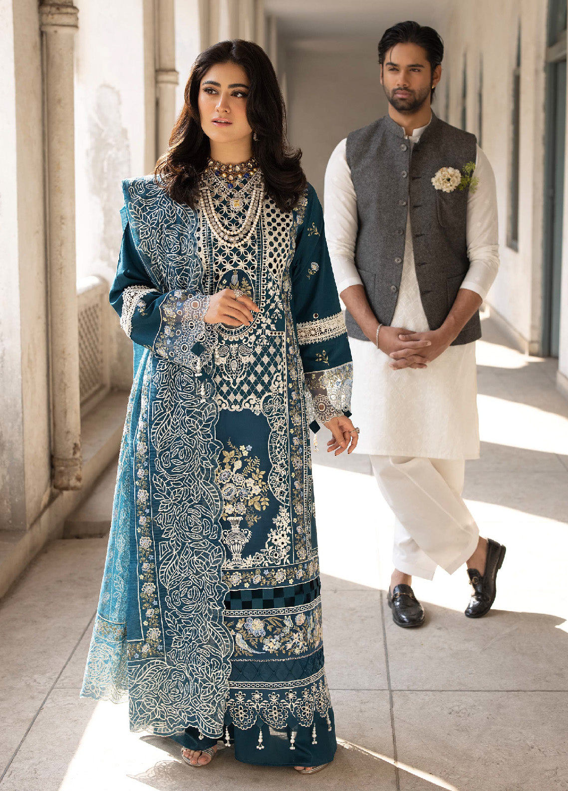 Mahrukh By Mahnur Luxury Lawn 3 Piece Unstitched Suit M24MLL-SERENE Mahrukh By Mahnur Luxury Lawn 3 Piece Unstitched Suit M24MLL-SERENE