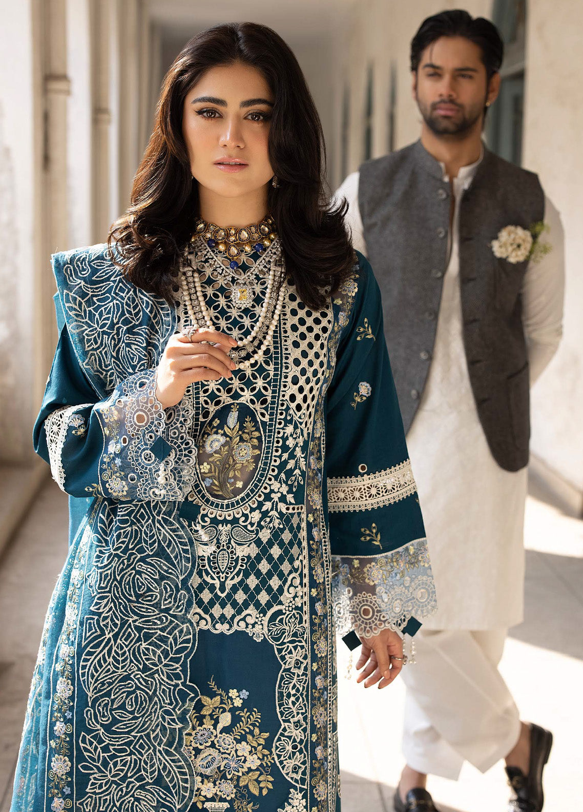 Mahrukh By Mahnur Luxury Lawn 3 Piece Unstitched Suit M24MLL-SERENE Mahrukh By Mahnur Luxury Lawn 3 Piece Unstitched Suit M24MLL-SERENE
