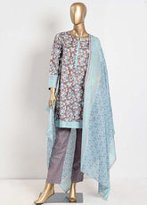 Musfira Printed Lawn 3 Piece Unstitched Suit M24PL-31B