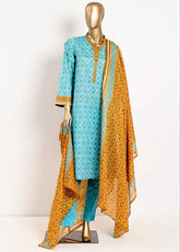 Musfira Printed Lawn 3 Piece Unstitched Suit M24PL-32B