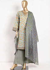 Musfira Printed Lawn 3 Piece Unstitched Suit M24PL-33B