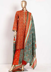 Musfira Printed Lawn 3 Piece Unstitched Suit M24PL-35B
