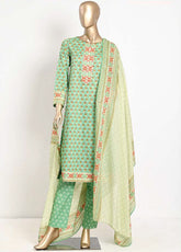 Musfira Printed Lawn 3 Piece Unstitched Suit M24PL-36B