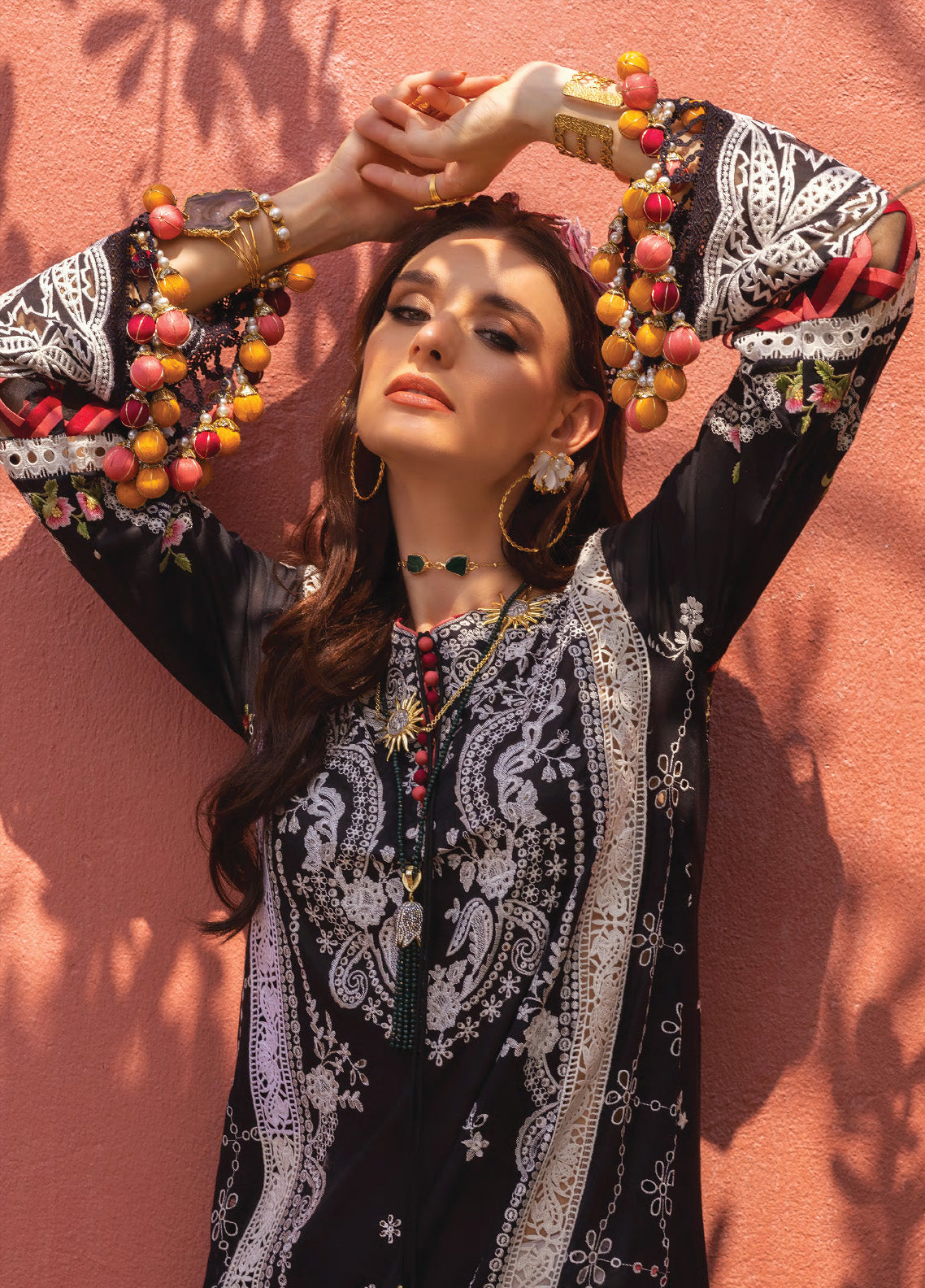 Neroli By Annus Abrar Luxury Embroidered Lawn 3 Piece Unstitched Suit AA24NLL-01 AYLA Neroli By Annus Abrar Luxury Embroidered Lawn 3 Piece Unstitched Suit AA24NLL-01 AYLA
