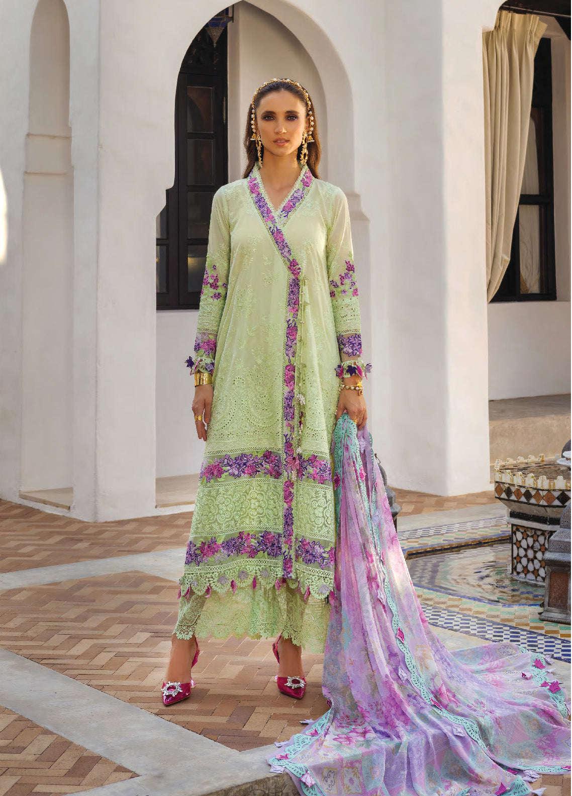 Neroli By Annus Abrar Luxury Embroidered Lawn 3 Piece Unstitched Suit AA24NLL-03 AMANI Neroli By Annus Abrar Luxury Embroidered Lawn 3 Piece Unstitched Suit AA24NLL-03 AMANI