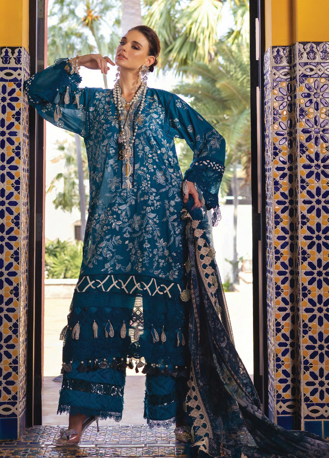 Neroli By Annus Abrar Luxury Embroidered Lawn 3 Piece Unstitched Suit AA24NLL-05 RIBA Neroli By Annus Abrar Luxury Embroidered Lawn 3 Piece Unstitched Suit AA24NLL-05 RIBA
