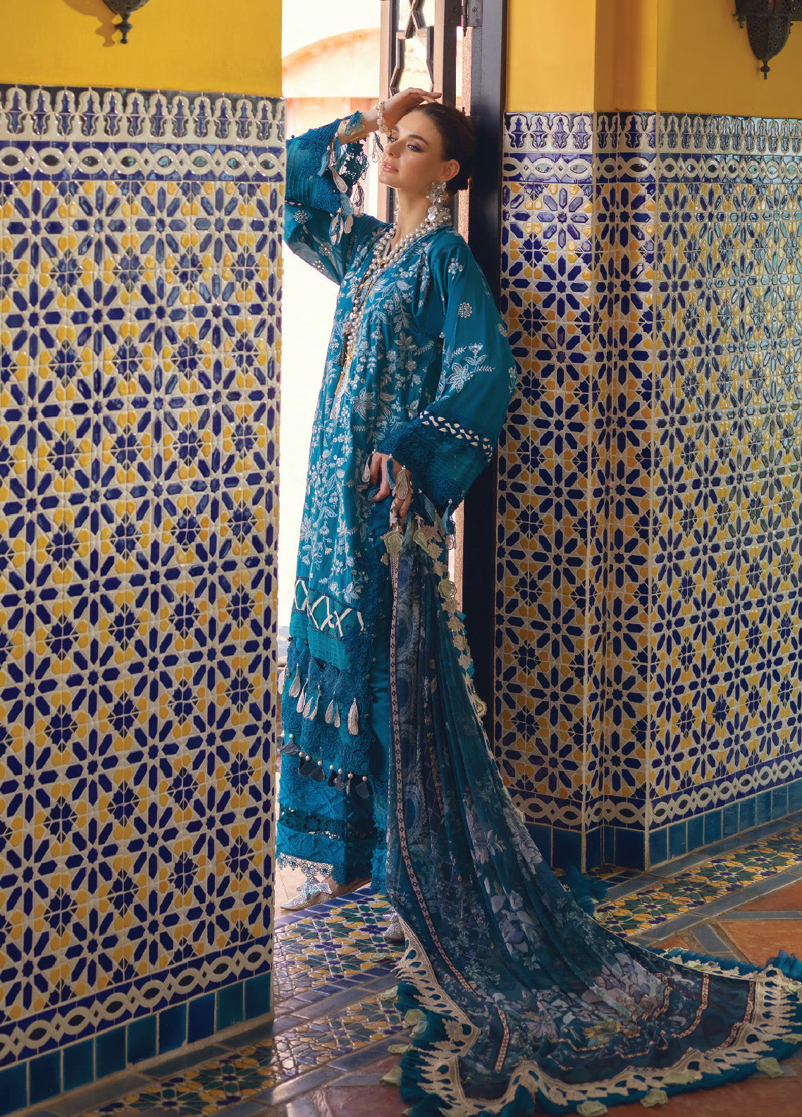 Neroli By Annus Abrar Luxury Embroidered Lawn 3 Piece Unstitched Suit AA24NLL-05 RIBA Neroli By Annus Abrar Luxury Embroidered Lawn 3 Piece Unstitched Suit AA24NLL-05 RIBA