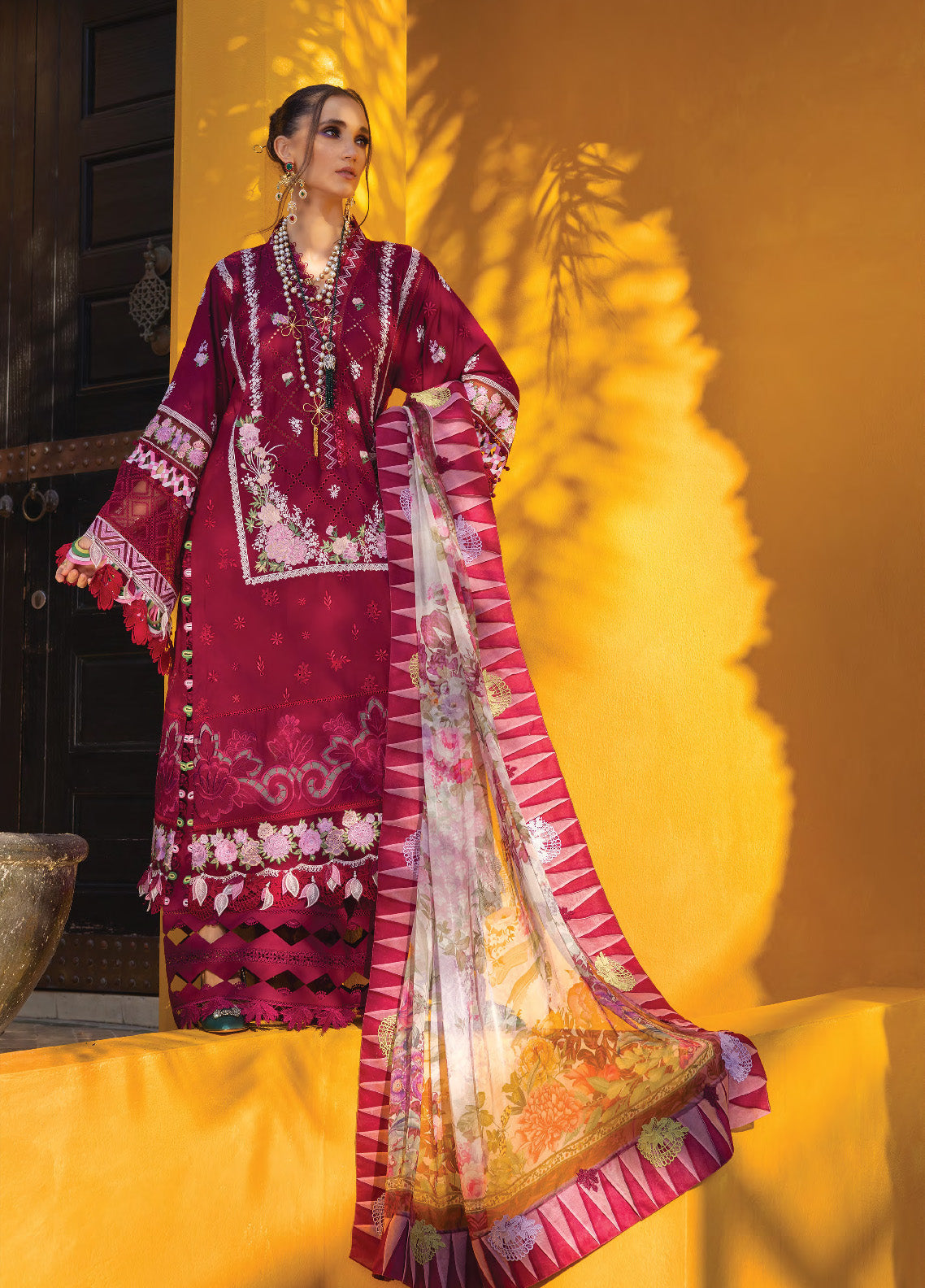 Neroli By Annus Abrar Luxury Embroidered Lawn 3 Piece Unstitched Suit AA24NLL-08 MELIA Neroli By Annus Abrar Luxury Embroidered Lawn 3 Piece Unstitched Suit AA24NLL-08 MELIA