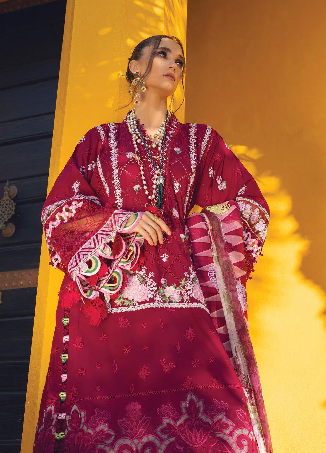 Neroli By Annus Abrar Luxury Embroidered Lawn 3 Piece Unstitched Suit AA24NLL-08 MELIA Neroli By Annus Abrar Luxury Embroidered Lawn 3 Piece Unstitched Suit AA24NLL-08 MELIA