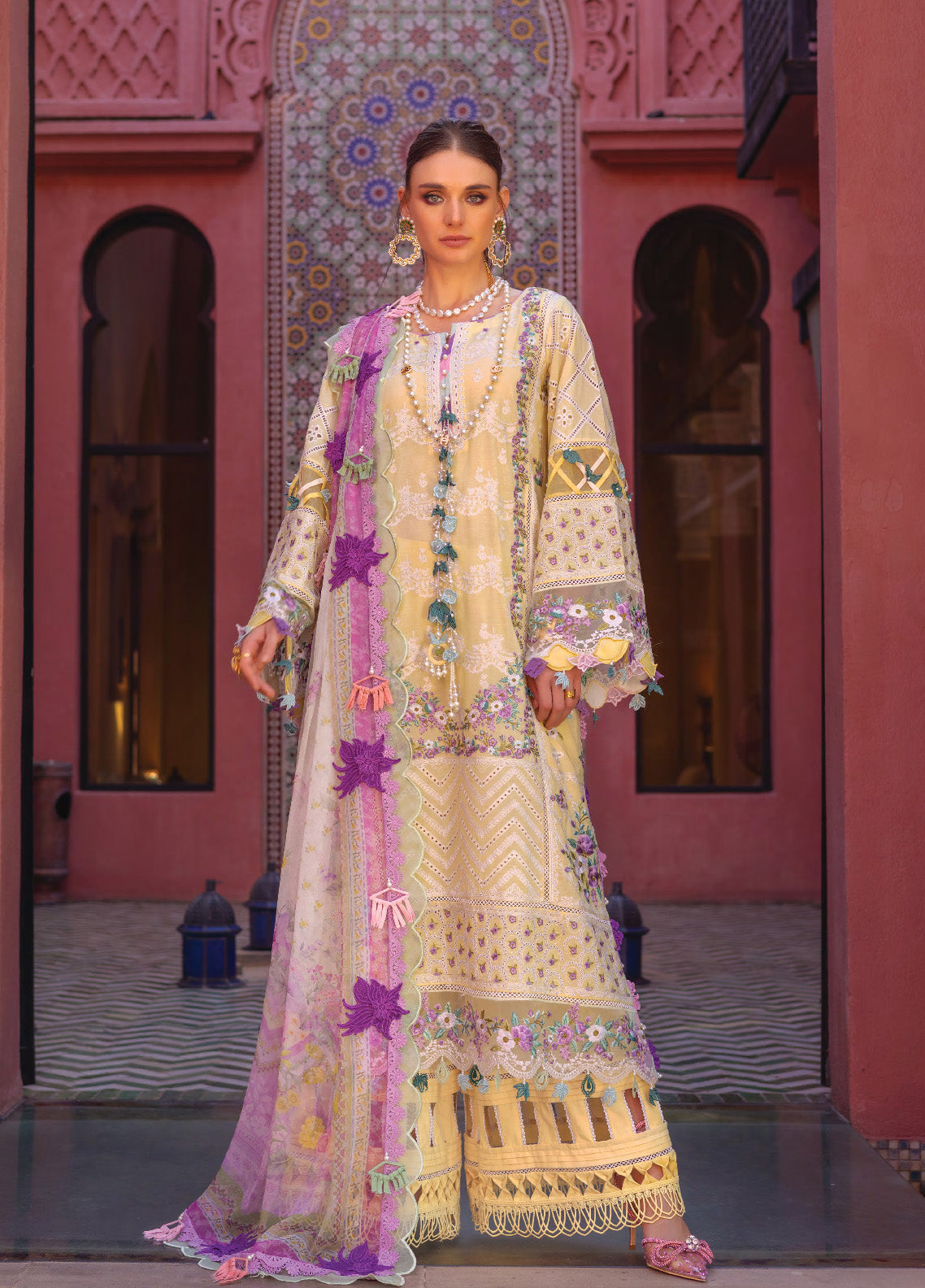 Neroli By Annus Abrar Luxury Embroidered Lawn 3 Piece Unstitched Suit AA24NLL-10 AMAYA Neroli By Annus Abrar Luxury Embroidered Lawn 3 Piece Unstitched Suit AA24NLL-10 AMAYA