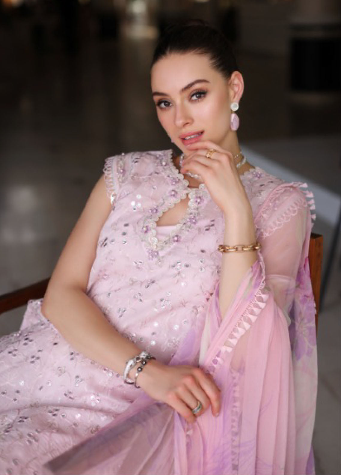 Noor By Saadia Asad Luxury Chikankari Lawn 3 Piece Unstitched Suit NBSA24LCL D-11A Noor By Saadia Asad Luxury Chikankari Lawn 3 Piece Unstitched Suit NBSA24LCL D-11A