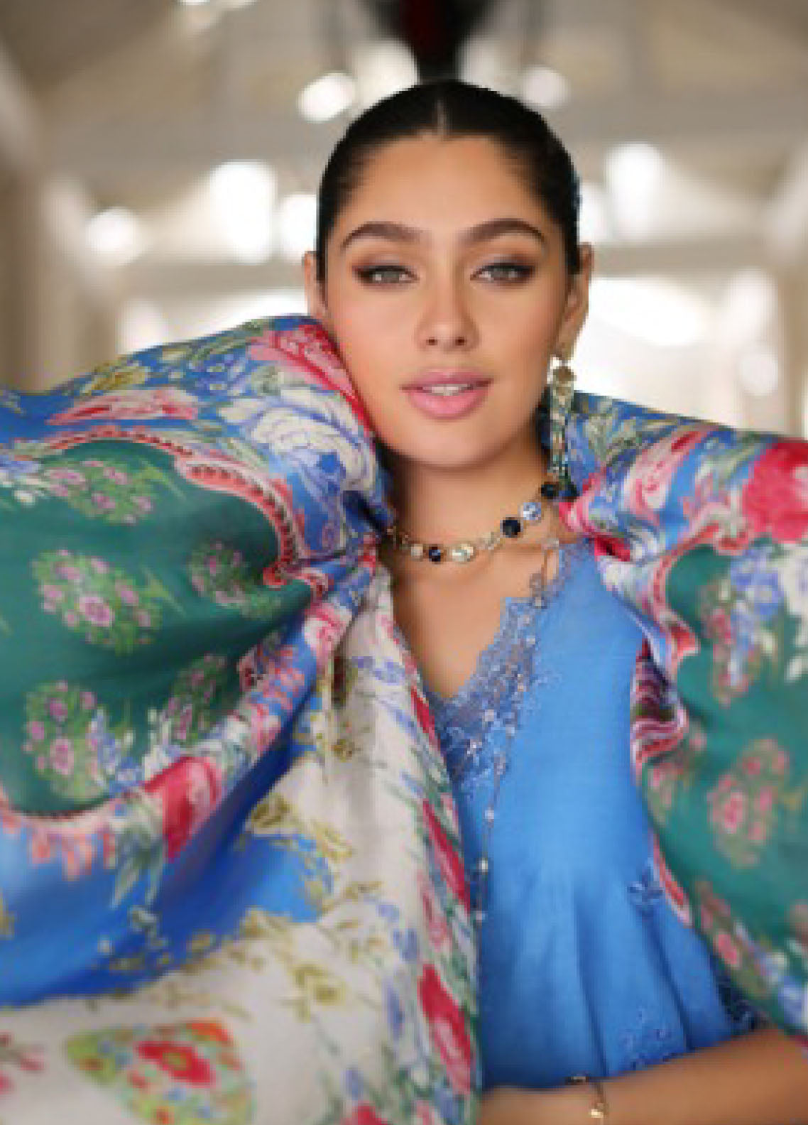 Noor By Saadia Asad Luxury Chikankari Lawn 3 Piece Unstitched Suit NBSA24LCL D-5B Noor By Saadia Asad Luxury Chikankari Lawn 3 Piece Unstitched Suit NBSA24LCL D-5B