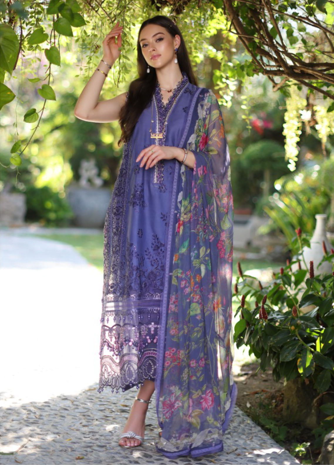 Noor By Saadia Asad Luxury Chikankari Lawn 3 Piece Unstitched Suit NBSA24LCL D-8A Noor By Saadia Asad Luxury Chikankari Lawn 3 Piece Unstitched Suit NBSA24LCL D-8A