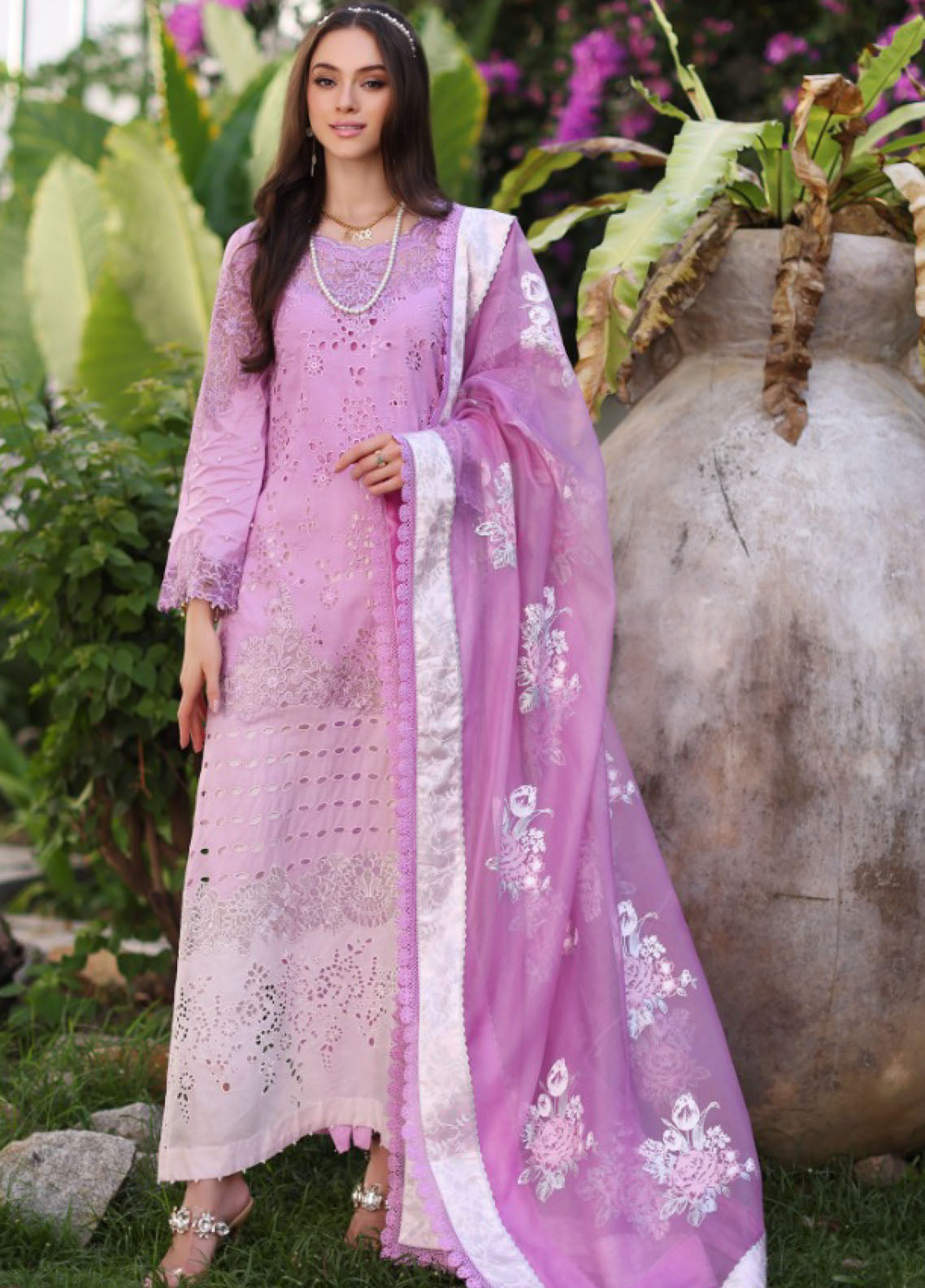 Noor By Saadia Asad Luxury Chikankari Lawn 3 Piece Unstitched Suit NBSA24LCL D-9A Noor By Saadia Asad Luxury Chikankari Lawn 3 Piece Unstitched Suit NBSA24LCL D-9A