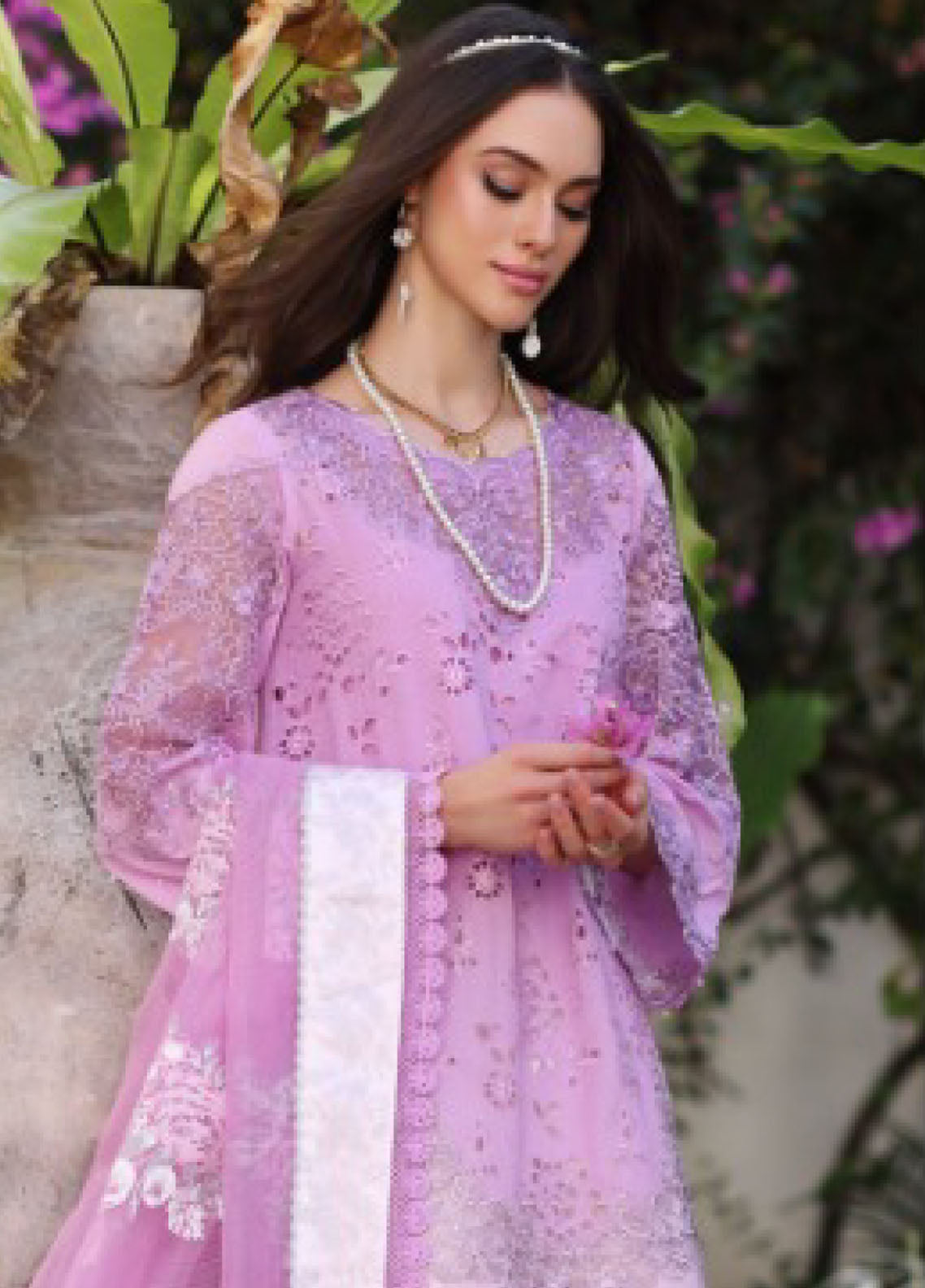 Noor By Saadia Asad Luxury Chikankari Lawn 3 Piece Unstitched Suit NBSA24LCL D-9A Noor By Saadia Asad Luxury Chikankari Lawn 3 Piece Unstitched Suit NBSA24LCL D-9A