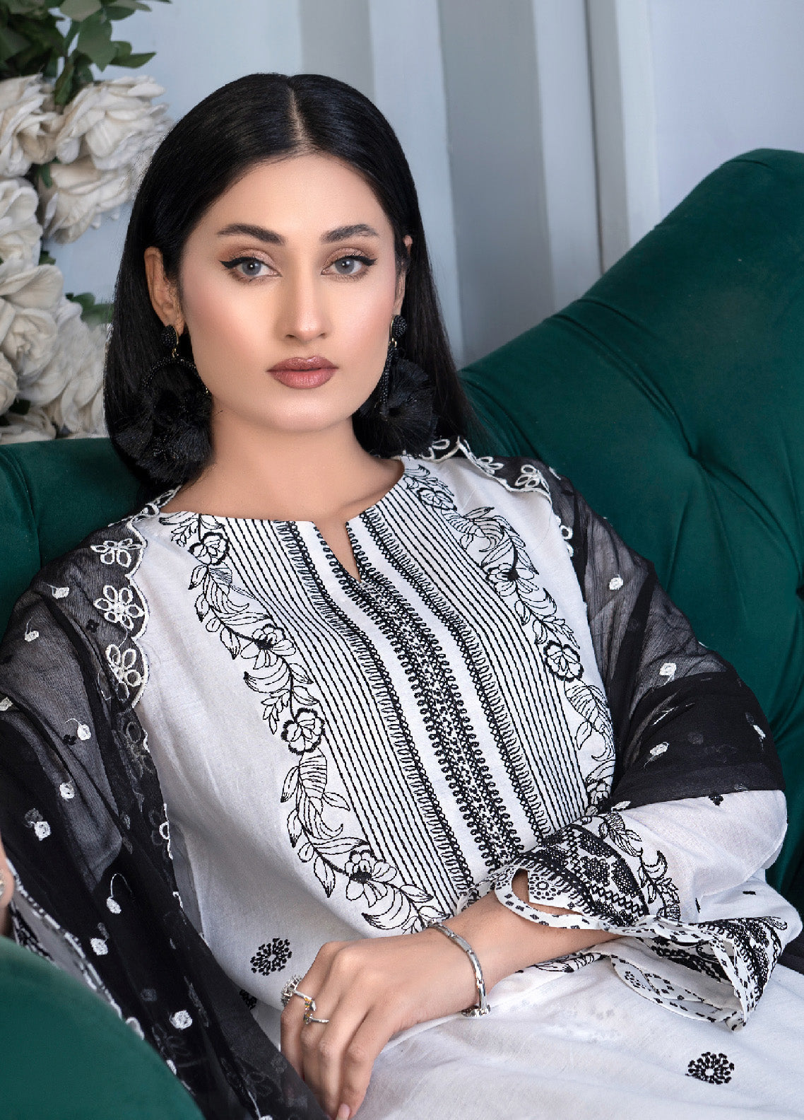 Noorjahan Mushq Chikankari Lawn 3 Piece Unstitched Suit NJ24MCLL-04 Noorjahan Mushq Chikankari Lawn 3 Piece Unstitched Suit NJ24MCLL-04