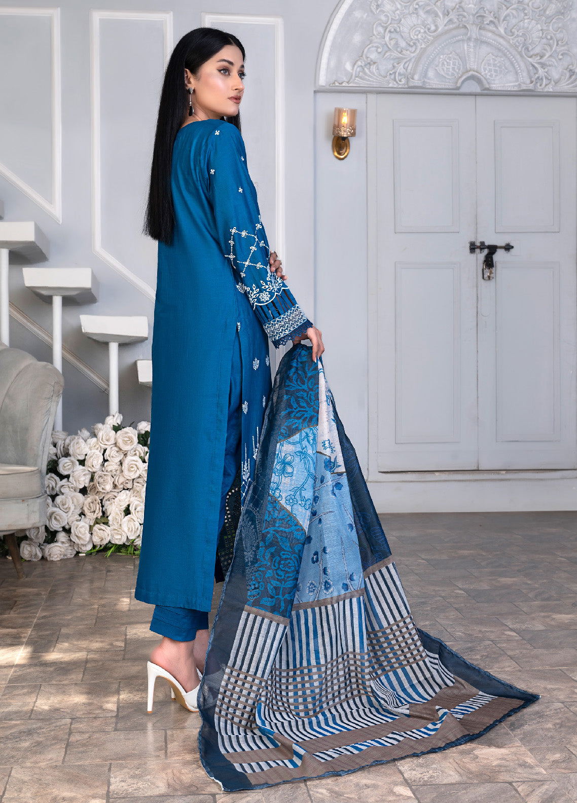 Noorjahan Mushq Chikankari Lawn 3 Piece Unstitched Suit NJ24MCLL-05 Noorjahan Mushq Chikankari Lawn 3 Piece Unstitched Suit NJ24MCLL-05