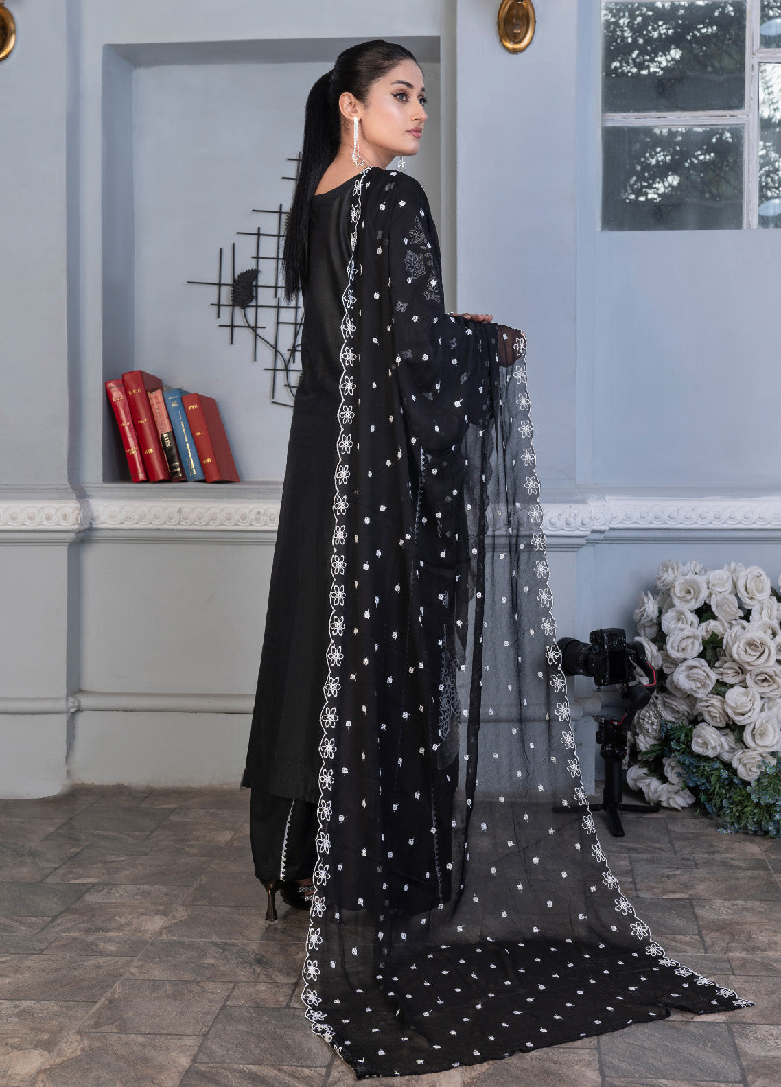 Noorjahan Mushq Chikankari Lawn 3 Piece Unstitched Suit NJ24MCLL-09 Noorjahan Mushq Chikankari Lawn 3 Piece Unstitched Suit NJ24MCLL-09
