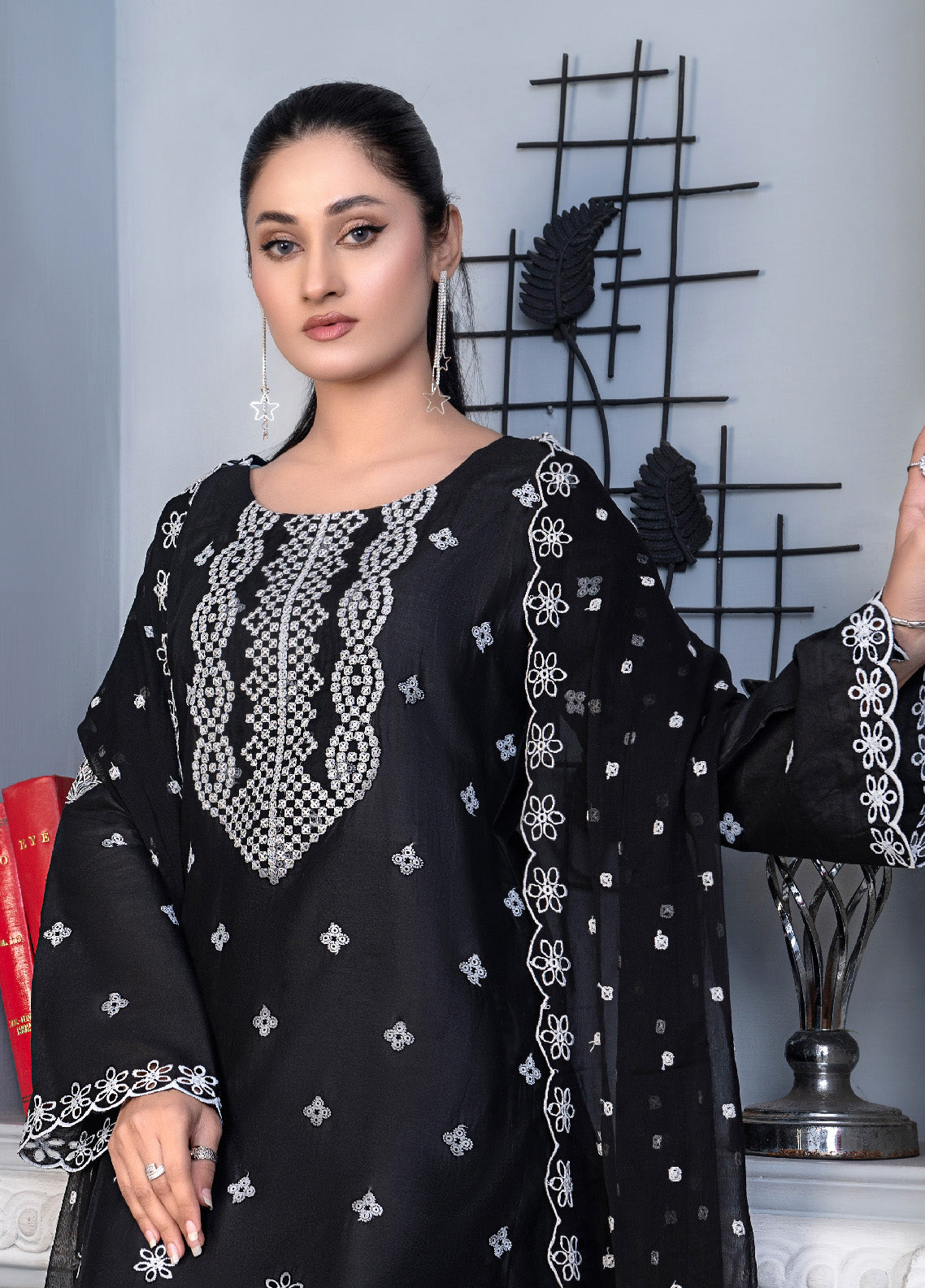 Noorjahan Mushq Chikankari Lawn 3 Piece Unstitched Suit NJ24MCLL-09 Noorjahan Mushq Chikankari Lawn 3 Piece Unstitched Suit NJ24MCLL-09