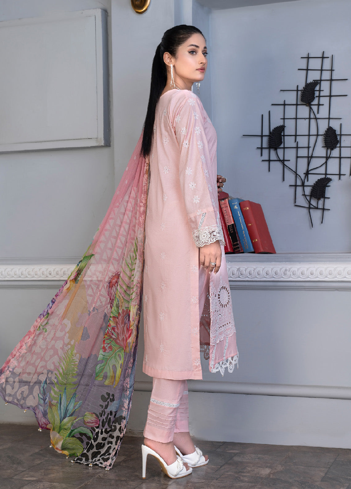 Noorjahan Mushq Chikankari Lawn 3 Piece Unstitched Suit NJ24MCLL-10 Noorjahan Mushq Chikankari Lawn 3 Piece Unstitched Suit NJ24MCLL-10