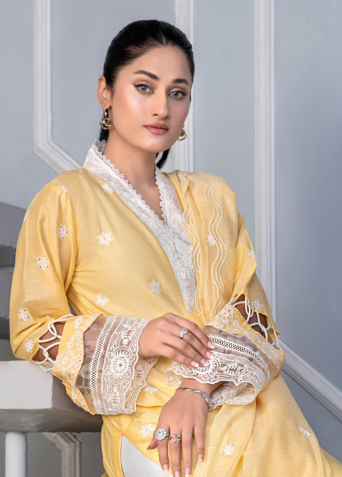 Noorjahan Mushq Chikankari Lawn 3 Piece Unstitched Suit NJ24MCLL-11 Noorjahan Mushq Chikankari Lawn 3 Piece Unstitched Suit NJ24MCLL-11