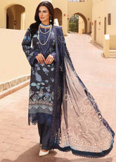 Gardenia By Nureh Embroidered Linen Unstitched 3 Piece Suit - 68