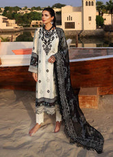Gardenia By Nureh Embroidered Linen Unstitched 3 Piece Suit - 71