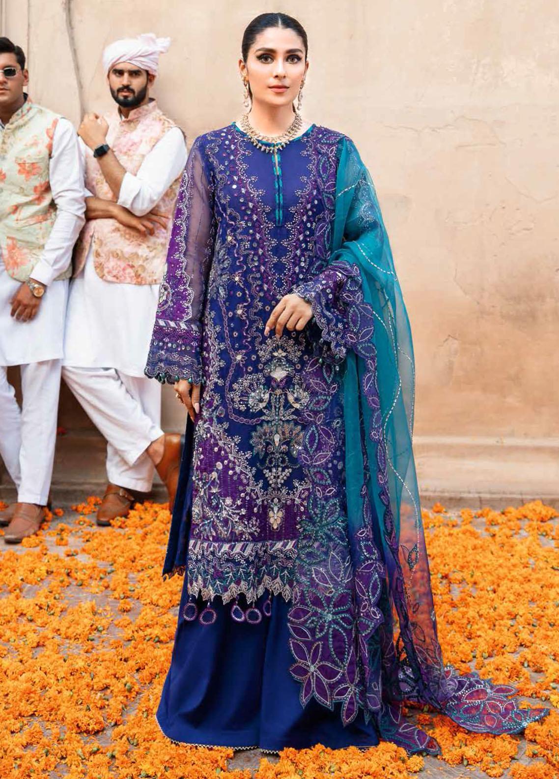 Jhoomro By Nureh Embroidered Chiffon Unstitched 3 Piece Suit - 38 Jhoomro By Nureh Embroidered Chiffon Unstitched 3 Piece Suit - 38