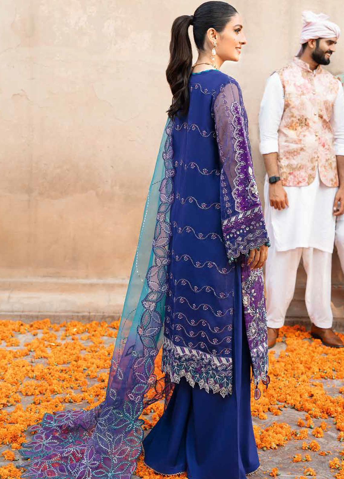 Jhoomro By Nureh Embroidered Chiffon Unstitched 3 Piece Suit - 38 Jhoomro By Nureh Embroidered Chiffon Unstitched 3 Piece Suit - 38