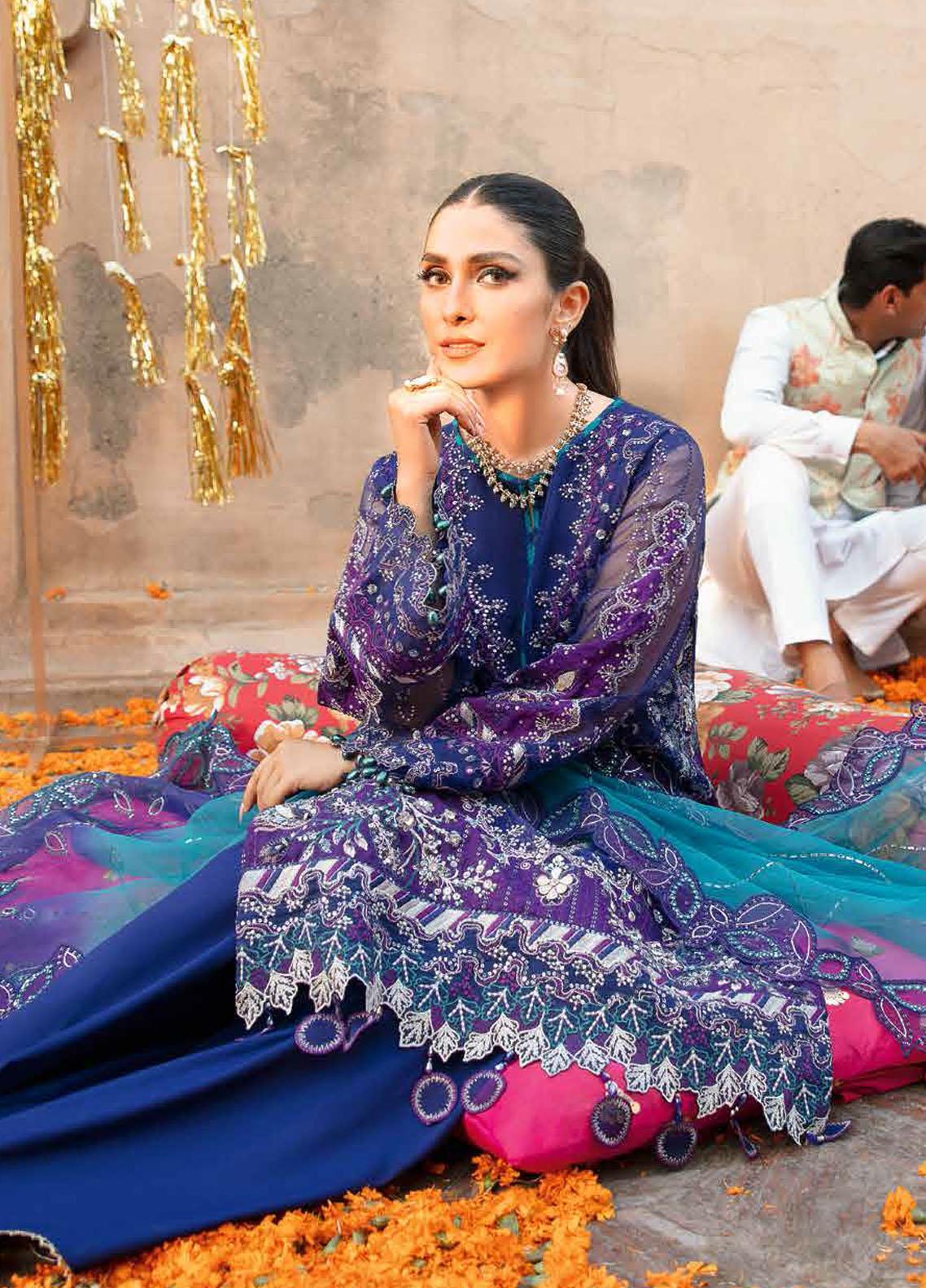 Jhoomro By Nureh Embroidered Chiffon Unstitched 3 Piece Suit - 38 Jhoomro By Nureh Embroidered Chiffon Unstitched 3 Piece Suit - 38