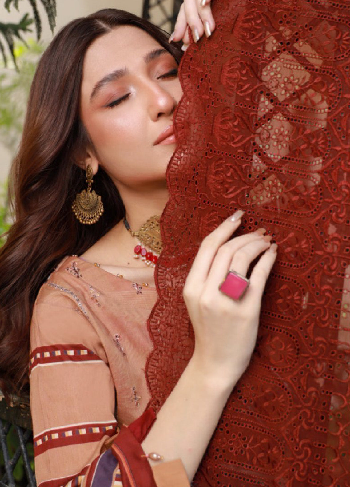 Oodhni By Schick Sequins Embroidered Digital Lawn 3 Piece Unstitched Suit S24OEDL-03 Oodhni By Schick Sequins Embroidered Digital Lawn 3 Piece Unstitched Suit S24OEDL-03