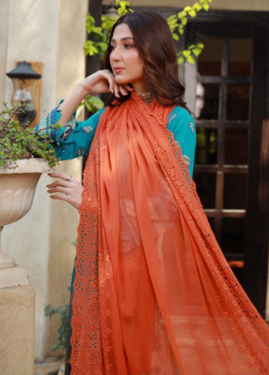 Oodhni By Schick Sequins Embroidered Digital Lawn 3 Piece Unstitched Suit S24OEDL-04 Oodhni By Schick Sequins Embroidered Digital Lawn 3 Piece Unstitched Suit S24OEDL-04