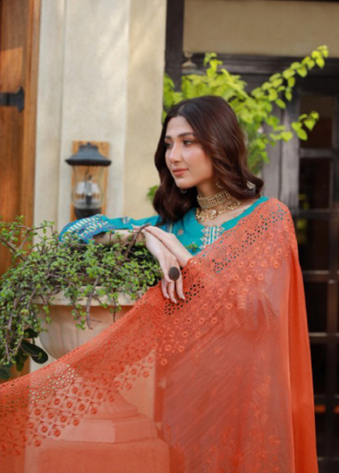 Oodhni By Schick Sequins Embroidered Digital Lawn 3 Piece Unstitched Suit S24OEDL-04 Oodhni By Schick Sequins Embroidered Digital Lawn 3 Piece Unstitched Suit S24OEDL-04