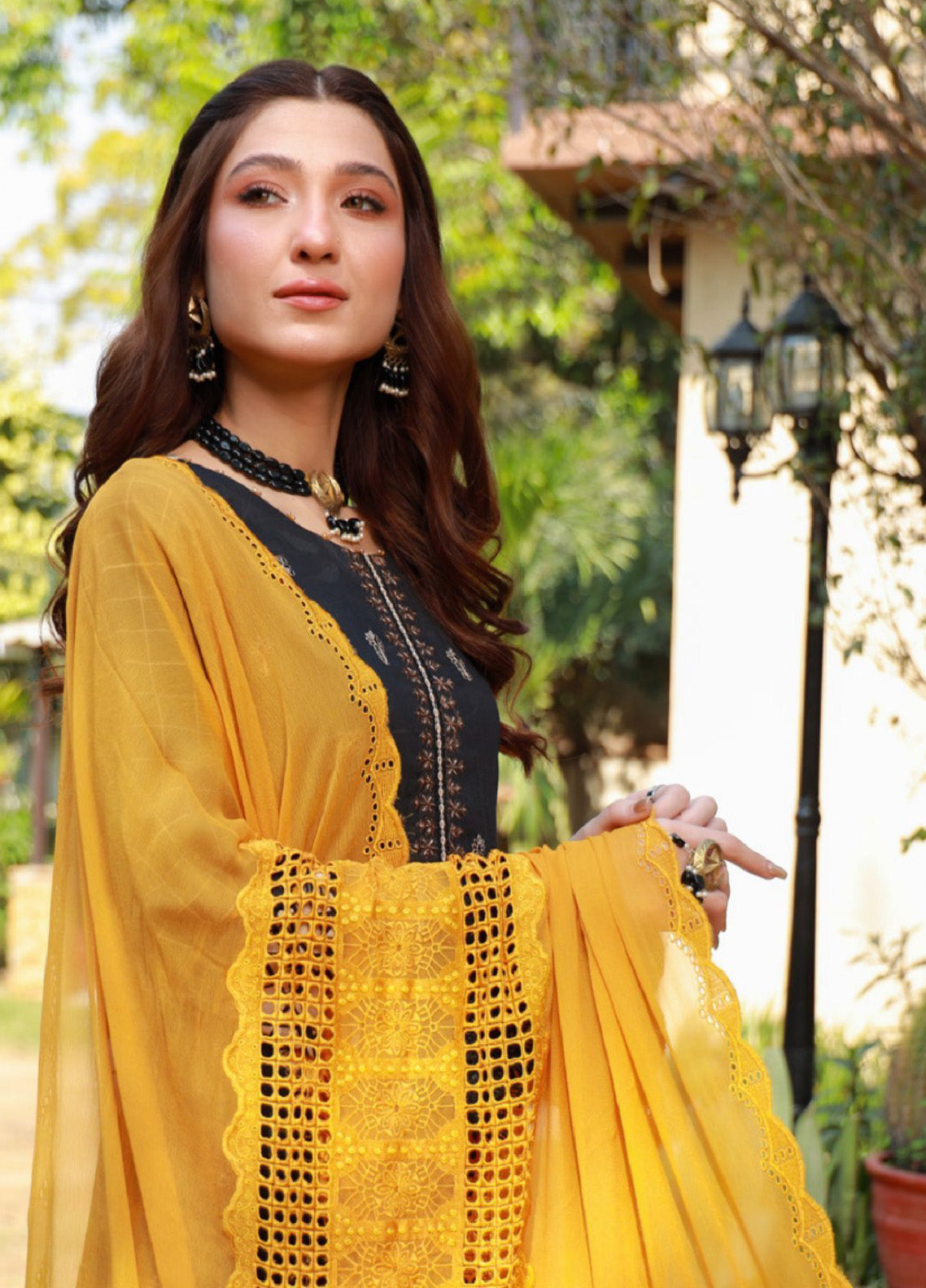 Oodhni By Schick Sequins Embroidered Digital Lawn 3 Piece Unstitched Suit S24OEDL-05 Oodhni By Schick Sequins Embroidered Digital Lawn 3 Piece Unstitched Suit S24OEDL-05