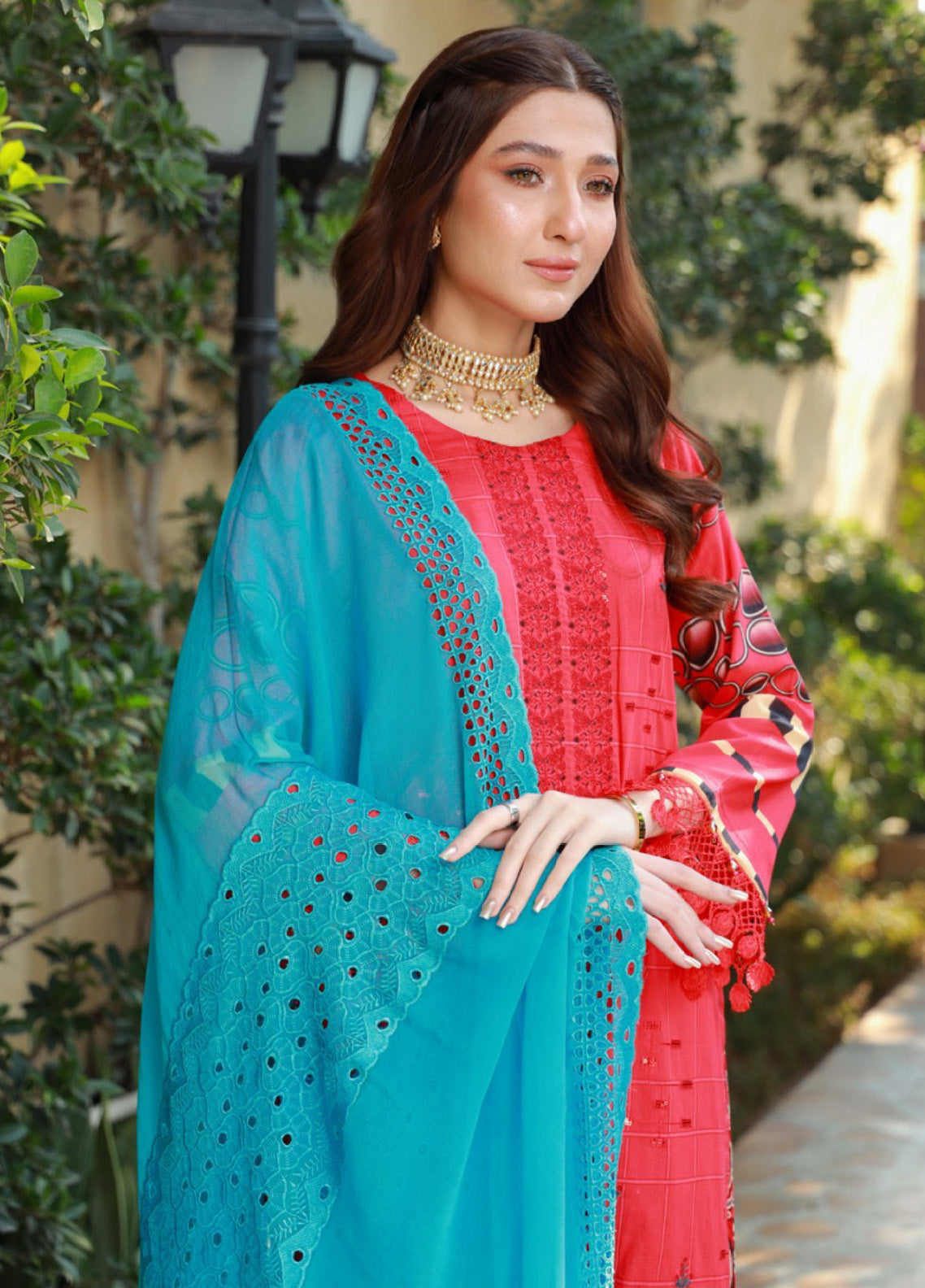 Oodhni By Schick Sequins Embroidered Digital Lawn 3 Piece Unstitched Suit S24OEDL-10 Oodhni By Schick Sequins Embroidered Digital Lawn 3 Piece Unstitched Suit S24OEDL-10