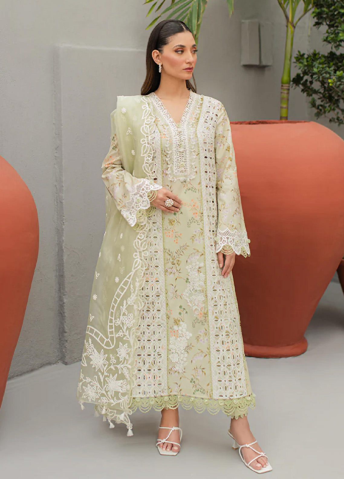 Qalamkar Qline Embroidered Lawn 3 Piece Unstitched Suit Q24QEL-01 EULALIA Qalamkar Qline Embroidered Lawn 3 Piece Unstitched Suit Q24QEL-01 EULALIA
