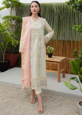 Qalamkar Qline Embroidered Lawn 3 Piece Unstitched Suit Q24QEL-05 MELIORA